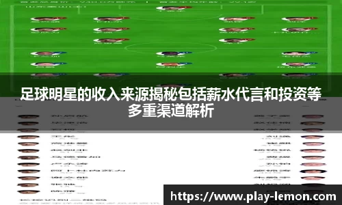足球明星的收入来源揭秘包括薪水代言和投资等多重渠道解析